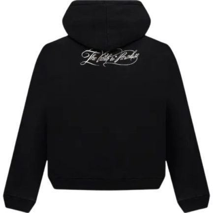 Black Hellstar Essentials Zip-Up Hoodie