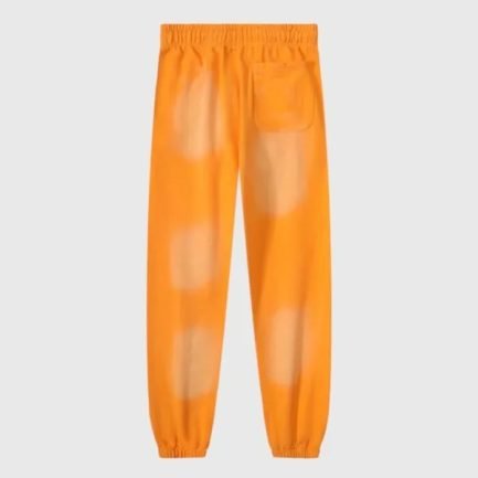 Hellstar Closed Elastic Bottom Fire Orange Sweatpants