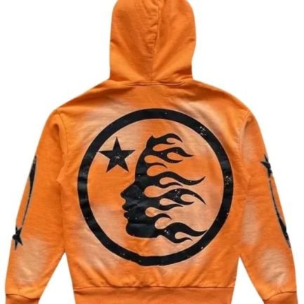 Hellstar Hoodie Featuring Fire Orange Color