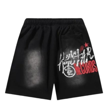 Hellstar Jupitar Terry Shorts With Graphic – Black
