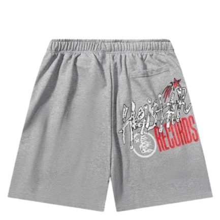Jupitar Graphic Terry Grey Shorts By Hellstar