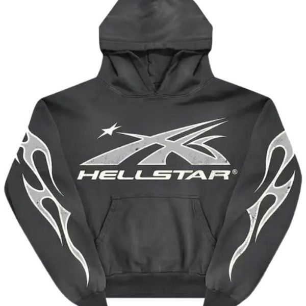 Hellstar Hoodie Designed For Sports In Black Hellstar Hoodie Designed For Sports In Black