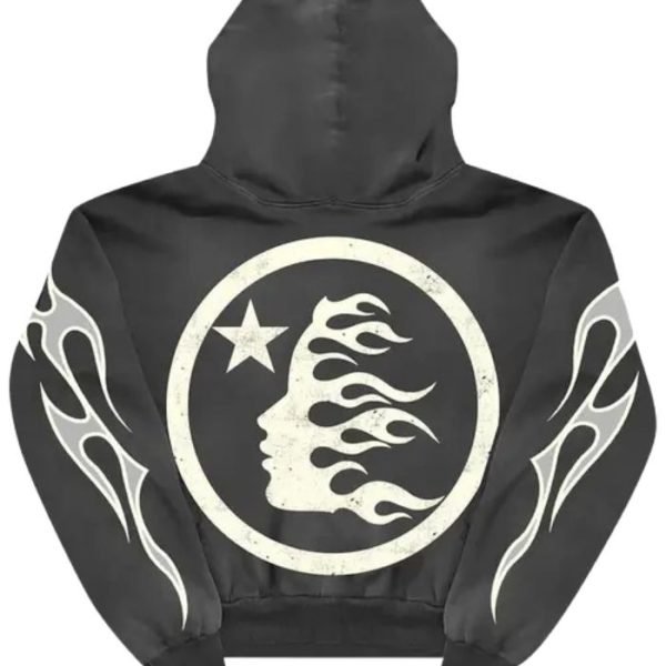 Hellstar Hoodie Designed For Sports In Black Hellstar Hoodie Designed For Sports In Black