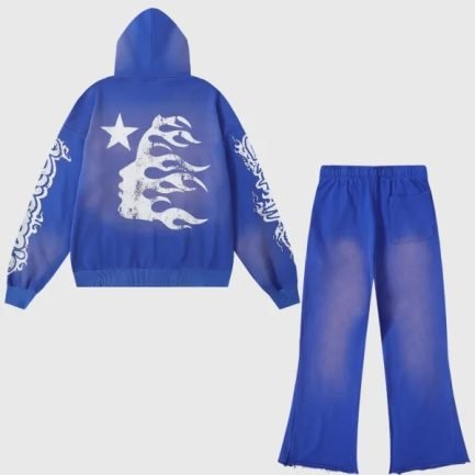 Hellstar Studios Records Yoga Tracksuit Blue