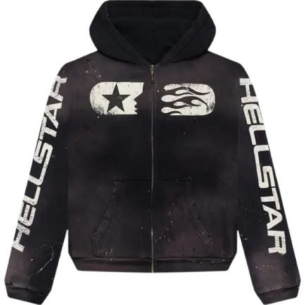 Black Hellstar Studios Zip Hoodie