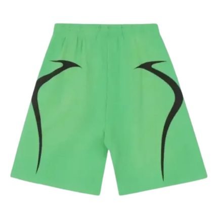 Hellstar Shorts In Green Warm-Up Style